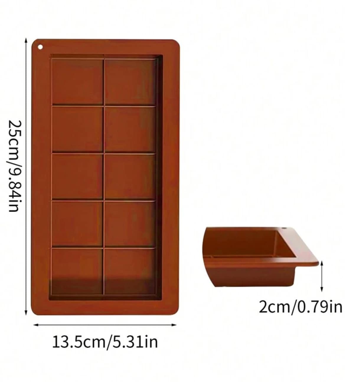 Molde silicon para chocolate