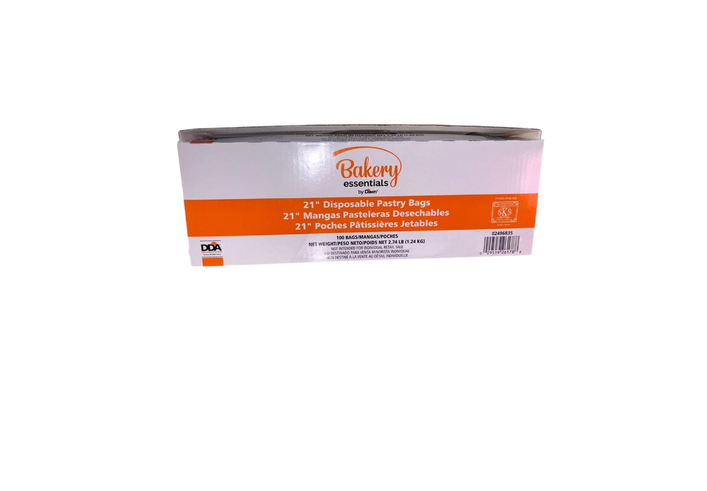 Caja manga desechable 21"