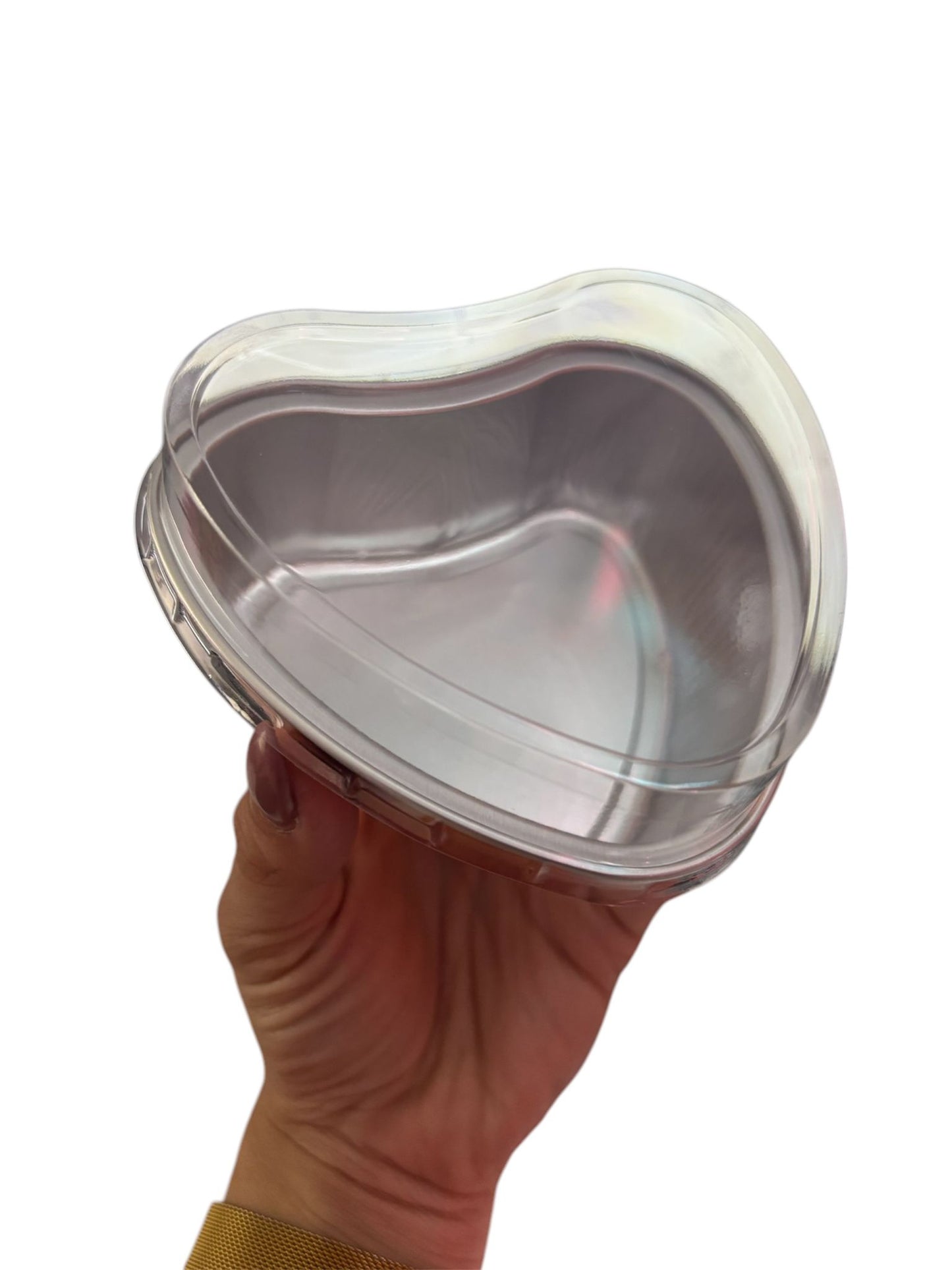 Molde desechable en forma de corazon