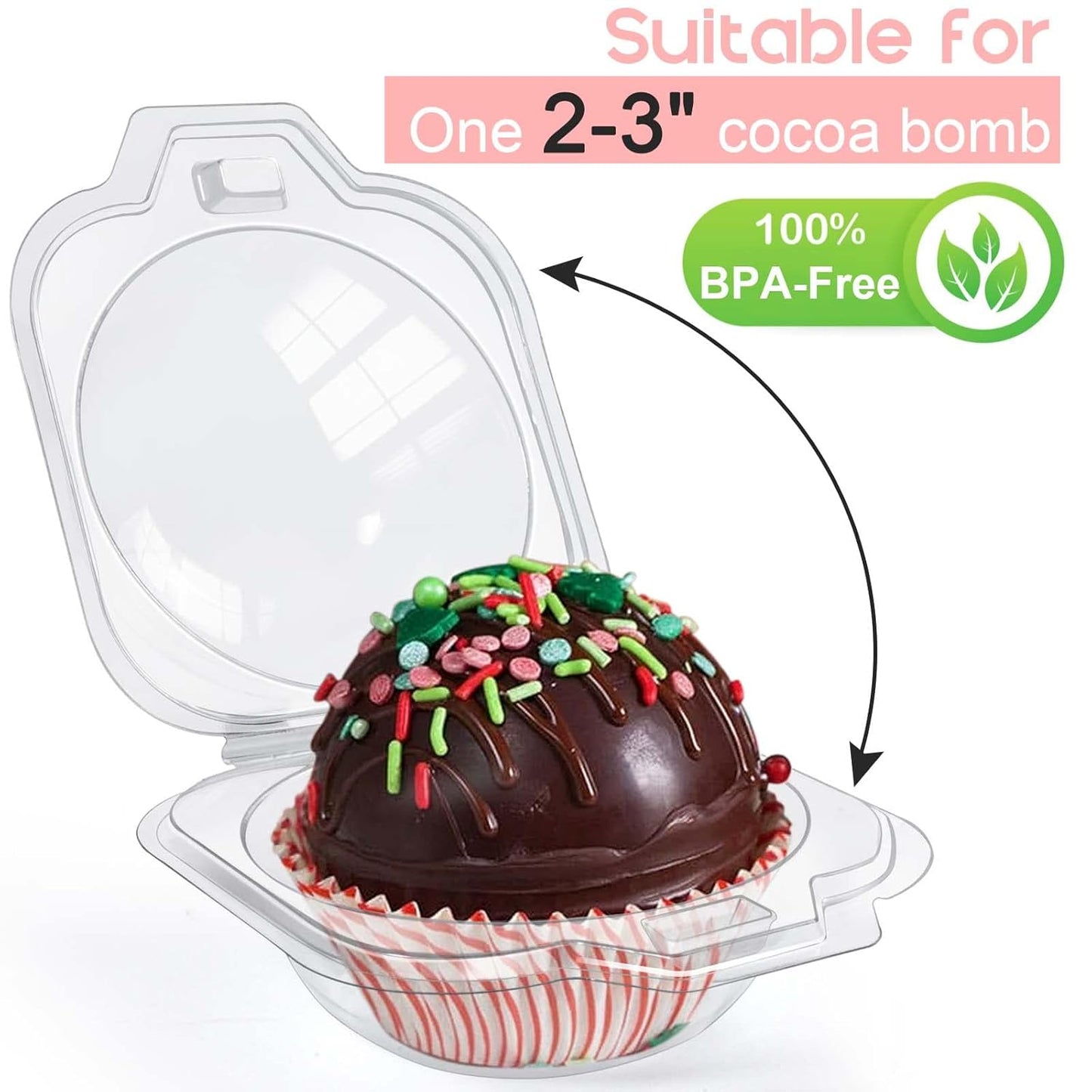 Envase clear para choco boom