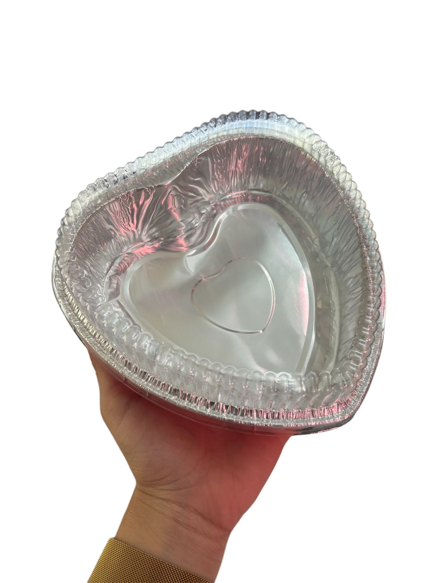 Molde desechable corazon 6''